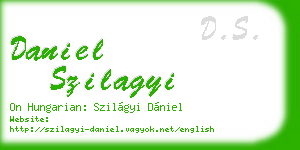 daniel szilagyi business card