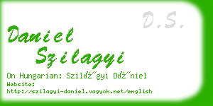 daniel szilagyi business card